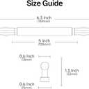 Alzassbg Brushed Satin Nickel Cabinet Pulls and Handles 10 Pack, AL3096SN | 5 Inch Hole Center, Contemporary Style, Decorative Hardware Handles, for Cabinets and Drawers