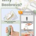 Baby Bottle Brush Set [Push-Press + Bendable Bottle Brush: 360Comprehensive Cleaning] Baby Bottle Cleaner Brush Set for Baby Bottle/Nipple/Straw/Breast Pump Drying Rack and Travel Bag Included (Green)