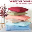 Mellanni Pillow Cases - Luxury, Extra Soft, Cooling Pillow Covers - 2 PC Iconic Collection Pillowcases - Envelope Closure (Standard/Queen 20"x30", Brick Red)
