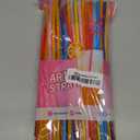 [100 Pack] 10.24" High Extra Long Flexible Plastic Straws, Disposable Drinking Straws, Colorful Bendy Straws - Assorted Colors