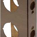 Prime-Line U 9577 Brass Lock and Door Reinforcement Plate for 1-3/4 In. Thick Doors, Brass Finish (Single Pack),Antique Brass