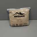 NORTHYARD Men's Crewneck Sweatshirt Long Sleeve Cotton Sweat Shirt Lightweight Athletic Workout Sport Gym Running Sweatshirts (3X-Large, Lightkhaki)