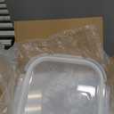 Sandwich Containers/Box for Lunch, 24 oz Freezer Safe Borosilicate Glass Food Storage Containers, 3 Cup Square Glass Containers with Lids, Small Glass Freezer Yogurt/Cereal Bowls for Meal Prep, 4 Pack