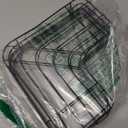 Sakugi Corner Shower Caddy - 2 Pack, Adhesive Shower Organizers, Rustproof Stainless Steel Shower Shelves with 8 Hooks, No Drilling Bathroom Organizers and Storage Racks, Space-Saving, Black, Medium