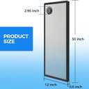 REPTI ZOO Terrarium Screen Cover with Cable Control for Reptile & Aquarium Tank, 30x12 inch Durable Steel Frame & Mesh Top for Reptile & Turtle & Fish Tank