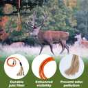 SATINIOR 3 Feet Scent Rope for Deer Hunting Include Mock Scrape System Hemp Drag Rag with Reflective Rope Rotating Clamp and Gloves Hangs Anywhere for Hunting Accessories Hunter Gifts