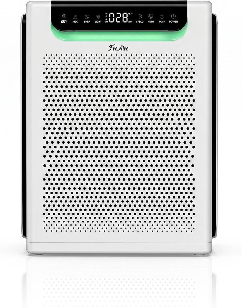 Air Purifiers for Home Large Room, Cover Up to 2600 Ft with Washable Filters, Powerful Turbo Mode, PM2.5 Air Quality Display, 22dB Sleep Mode, Air Cleaner for Pets Hair, Smoke, HAP607, White