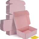 HORLIMER 12x9x4 inches Shipping Boxes Set of 20, Pink Corrugated Cardboard Gift Box for Packing, Mailing, Small Business