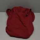 Memoriesea Women's Elegant Square Neck Swing A Line Wedding Evening Party Midi Dress (Burgundy, XL)