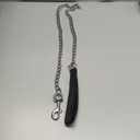 CtopoGo Premium Chain Heavy Duty Dog Leash - Soft Padded Leather Handle Lead - Perfect Basic Leashes Specifically Designed for Over 30KG Large Size Pets Walking (4 ft. x 5.0 mm (60-200 lbs.))