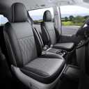 Customized for Toyota Sienna Seat Covers 2011-2020 Sienna 8 Seats 3 Row, Leather Car Seat Covers Waterproof Seat Covers Full Set for Cars, Car Seat Protectors, Airbag Compatible(BlackGrey), Size: 2011-2020, 8 seat, 2nd Row 4/2/4 Split