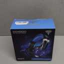 BENGOO G9000 Stereo Gaming Headset for PS4 PC Xbox One PS5 Controller, Noise Cancelling Over Ear Headphones with Mic, LED Light, 7.1 Surround Sound, Soft Memory Earmuffs for Nintendo Xbox Series X|S (Blue)