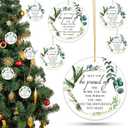 10 Pcs Thank You Ornaments Christmas Appreciation Gifts May You Be Proud of The Work Christmas Tree Ceramic Hanging Decor for Employee Coworker Staff Nurses Teacher