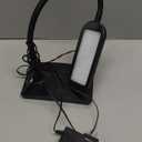 LED Desk Lamp with USB Ports,Touch Desk Lamps for Home Office with 5 Color Modes,3 Brightness Desk Light with Small Night Light,Reading Lamp Table Lamp for Bedroom Bedside Study Black with adapter