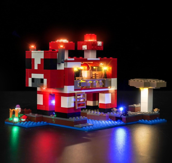 Light kit Compatible with Lego The Mooshroom House - No Model Only Light, LED Lighting Accessories Compatible with Lego Moo Mushroom House 21270 
