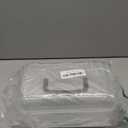 MyGift Reptile Carrier Critter Keeper Terrarium 9.5 x 6 Inch Clear Portable Tank with Black Carrying Handle, Transparent Travel Case for Insects Arachnids Amphibians