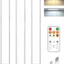 16in Under Cabinet Lighting with Remote, 160 LED Motion Sensor Light Indoor, 4000mAh USB Rechargeable Closet Lights Wireless, 3 Color Temps Under Counter Lights for Kitchen, Pantry, Stair, 3 Pack