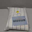 Boho Blue Striped Linen Textured Curtains for Living Room 96 inches Long Rod Pocket Light Filtering Window Drapes for Bedroom Dining 2 Panels