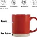 Coffee Mugs, 15 oz Mug Set of 4, Large Stoneware Coffee Mugs for Latte, Hot Tea, Cocoa, Milk, Juice, Modern Coffee Cups Boho Unique Style for Any Kitchen, Suitable for Housewarming Gift, Multi-color