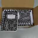 Sinload 30 Pack Mini Spiral Composition Notebooks Bulk 3.5 x 2.5 Inches Blank Marble Small Tiny Pocket Notebooks 80 Pages Memo Pads for Journal Office College School Students Graduation Gifts(Black)