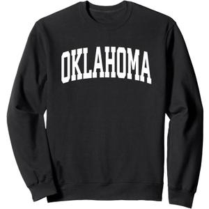 Oklahoma Crewneck Sweatshirt Sports College Style State Gift Sweatshirt XL