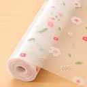 Cooyes Shelf Liner  Premium Non-Adhesive Cabinet & Drawer Liner for Kitchen  Waterproof Shelf Paper with Modern Pattern  Durable EVA Cabinet Mat  Easy to Cut (11.8"W x 236"L, Green Pink)