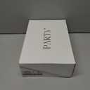 PARTY Women's Fashion Sneaker Lace Up Low Top Comfortable Cushioned Walking Shoes,Podcast,RED Glitter,8