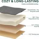 17.7" Ottoman with Storage, Square Storage Ottoman for Dorm, Linen Ottomans with Legs for Living Room, Bedroom, Gray, 17.7" X 17.7" X 19.9"