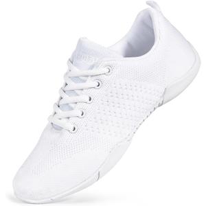 CADIDL Cheer Shoes Women White Cheerleading Dance Shoes (6)