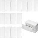 PATIKIL 36Pcs Metal Stamping Blanks, 1.97 x 0.98" Rectangle Stamping Tags Blanks Plate Stainless Steel DIY Name Tags for Laser Engraving Name ID, Silver