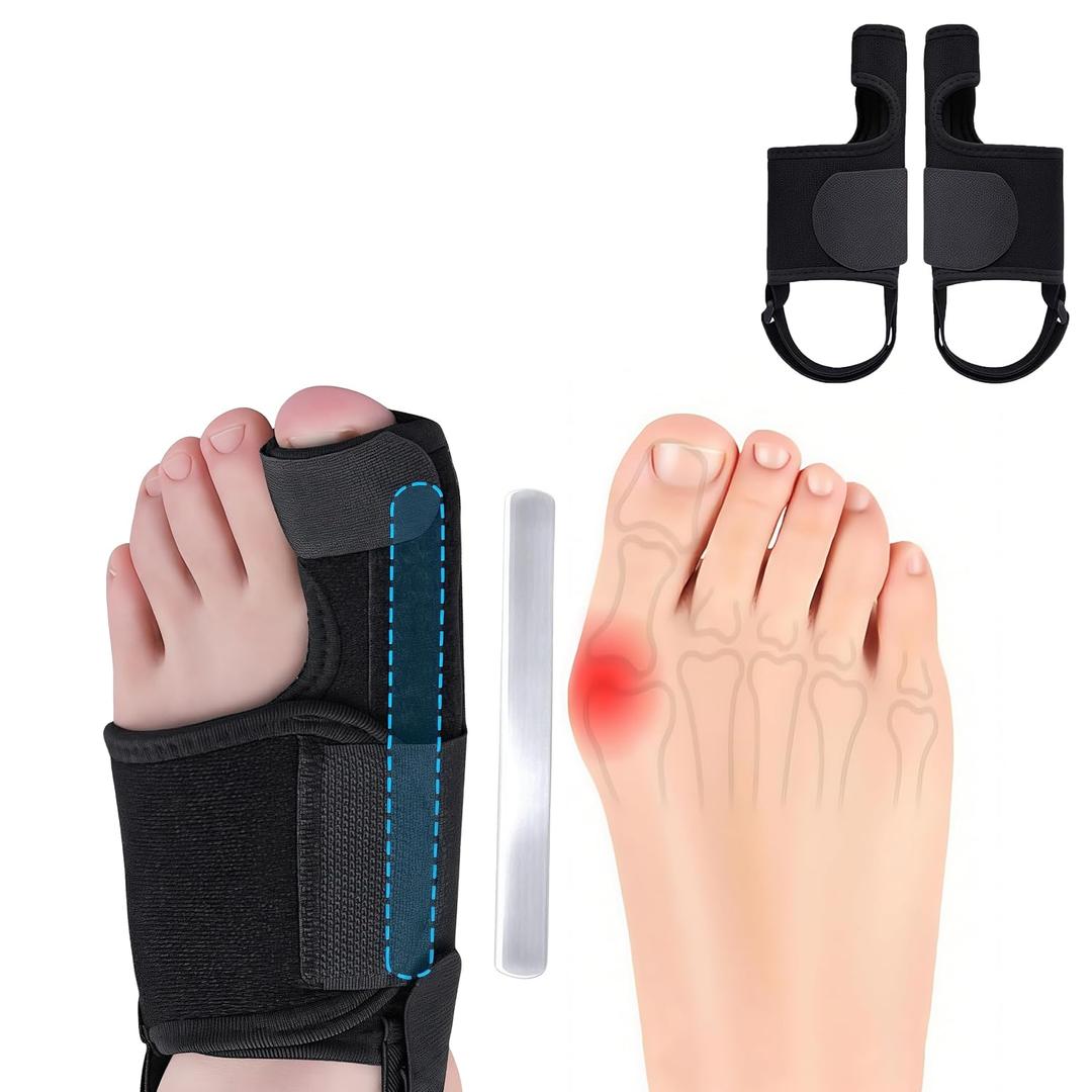 Recovist Bunion Brace for Women & Men - Recovist Bunion Corrector & Big Toe Straightener. alleviation Pain & Corrects Toe Alignment. For Left & Right Foot (1 Pair)