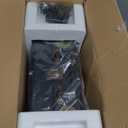 Vinyl Record Player 3-Speed Bluetooth Suitcase Portable Belt-Driven Record Player with Built-in Speakers RCA Line Out AUX in Headphone Jack Vintage Turntable (Black)