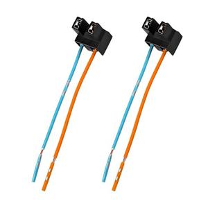 GRANDI H7 Bulb Socket, Female Lamp Holder Wire Harness Connectors, Replacement of high-temperature resistant pure copper plug fog light harness, Universal for Most Cars Truck (Multicolored)