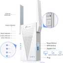 TP-Link RE615X AX1800 WiFi 6 Range Extender w/Ethernet Port | 1.8G Dual-Band Wireless Repeater Amplifier | Up to 2100 Sq. Ft., 64 Devices | Internet Signal Booster | APP Setup | EasyMesh Compatible, Wi-Fi 6 AX1800