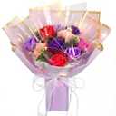 Thiccywoov Graduation Flower Bouquet Kit, 2026 DIY Artificial Flower Bouquets, Roses Bouquet for Wife, Mom, Grandma and Girlfriend, Anniversary and Birthday Present for Women