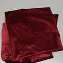 2 Pack Red Velvet Pillow Covers, 24x24 Inches Decorative Cushion Covers for Couch Sofa Bed, Super Soft and Cozy Luxury, Zippered Design