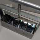 Soil Blocker, 2 Inch Soil Block Maker with 3 Sizes Seed Pins & Comfortable Handle 4 Cell Handlheld Soil Blocking Tool for Seed Starting, Grow Seedling, Outdoor Plants, Greenhouses, Garden