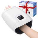 JQX Hand Massager with Heat and Compression, Cordless Electric Hand Massager, 3 Levels Pressure for Finger, Gifts for Women, Men (White)