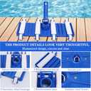 Pool Vacuum Head with Wheels,14" Heavy Duty Head, Pool Cleaner Vac Head, Flexible Swimming Pool Vacuum Head with Swivel