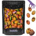 Fruidles Halloween Pumpkin Pals, Trick-Or-Treat Party Bag Fillers, Individually Wrapped in Multi-color Pumpkin Face Design Foils, Kosher Certified (1 Pound)