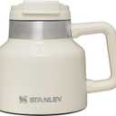 STANLEY Tough-To-Tip Admiral's Mug 20 oz | Twist-on Flip Open Lid | Wide Body with Non-Skid Rubber Base | Insulated Stainless Steel Coffee Cup | BPA-Free