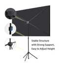 Projector Screen with Stand, Portable Projector Screen and Stand, 60 Inch 16:9, Outdoor Projection Screen, Aluminium Frame, Lightweight and Compact, Easy Setup, Idea for Home Cinema, Backyard Party.