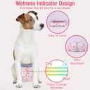 Pet Soft Disposable Dog Diapers - Female Dog Diapers with Adjustable Foam Tail Hole, Ultra Protection Puppy & Cat Diapers Wetness Indicator for Dogs in Heat or Incontinence, 20pcs (M,Red)