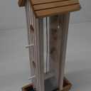 Select Tower Wood Feeder, Brown & White,38081