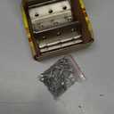 Half-Surface Hinges 3" Chest Hinges，6 Pack Offset Door Hinge with 36 Screws，1.8 mm Thickness Max Load 66 lb for Expandable Door, Cabinet, Furniture Vintage Jewelry Chest（Silver）