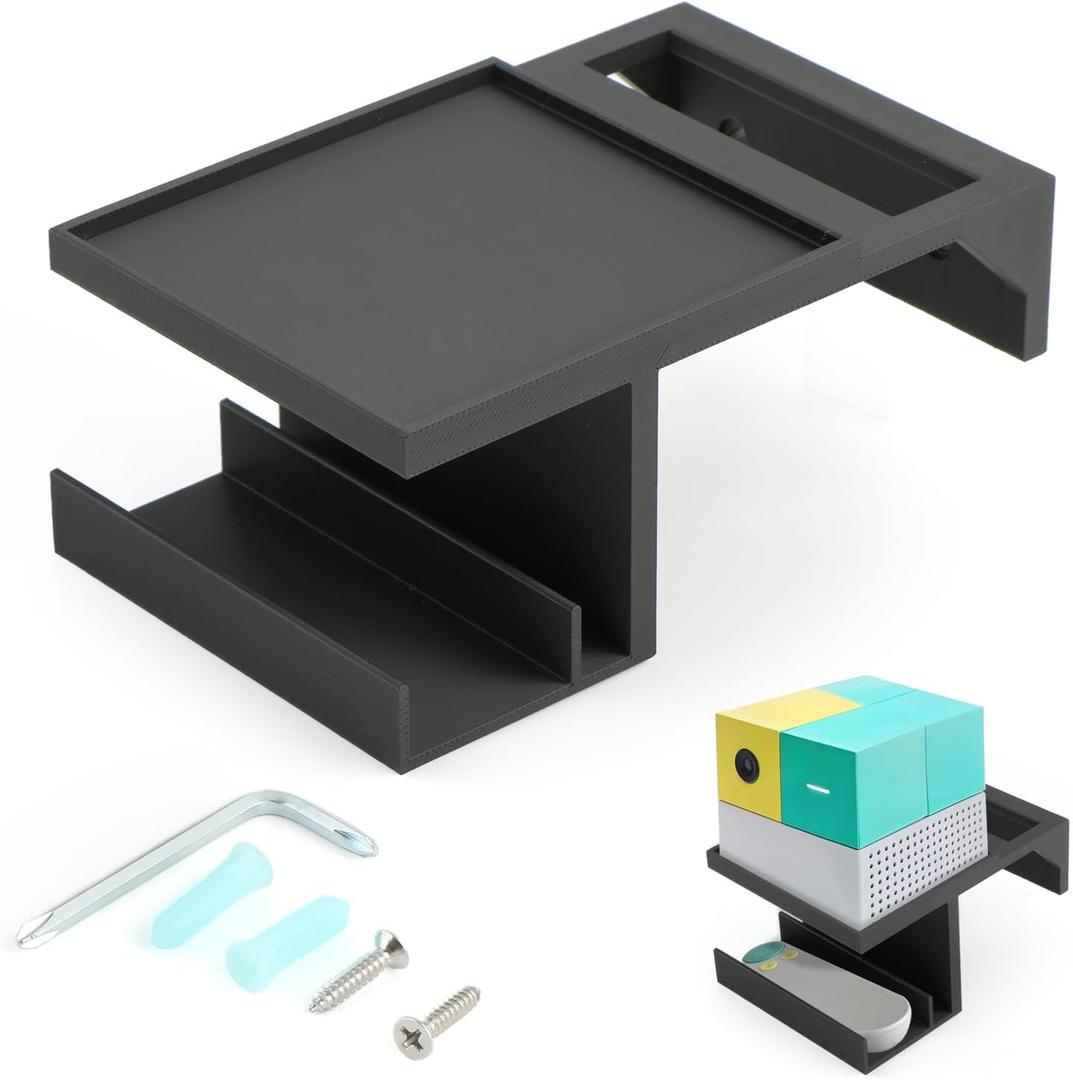 Wall-Mount Shelf for Nex Playground Console and Remote,Easy to Install Stand with Screws, Durable Shelf Holder Compatible with Nex Playground Game System for Kids and Families