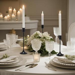 Black Tall Candle Candlestick Holder, 3PCS Taper Pillar Candle Sticks Stand Holders Decor, Centerpiece Dining Table Wedding Festive Fireplace Mantle Vintage Room Decorations, Housewarming Gift