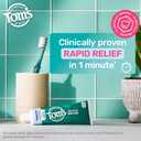 Toms of Maine Sensitive Plus Whitening Fluoride Free Toothpaste, 4.5 Oz, 3 Pack, Rapid Relief Sensitive Toothpaste, Enamel Safe, Builds an Arginine and Calcium Shield Around Teeth, Mint