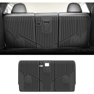 LASFIT Premium Extra Thick Rear Seat Back Covers for Tesla Model Y 2025/2024/2023/2022/2021/2020 | TPE Custom Fit Waterproof Model Y Accessories 5/7 Seater Second Row Back Seat Protector Mat Liner