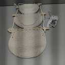 Hanging Baskets for Organizing, 3 Tier Detachable Wall Hanging Fruit Basket Over the Door Organizer for Fruit Vegetable Plant, Beige Boho Cotton Crocheted Fruit Holder for Kitchen Bathroom Bedroom